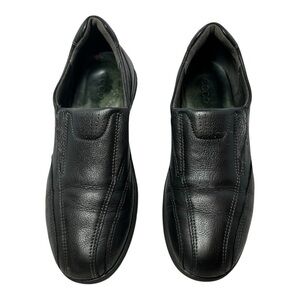 Ecco Black Leather Loafers Slip-On Shoes‎ Lightweight  SZ Women’s 8-8.5 (EU 39)
